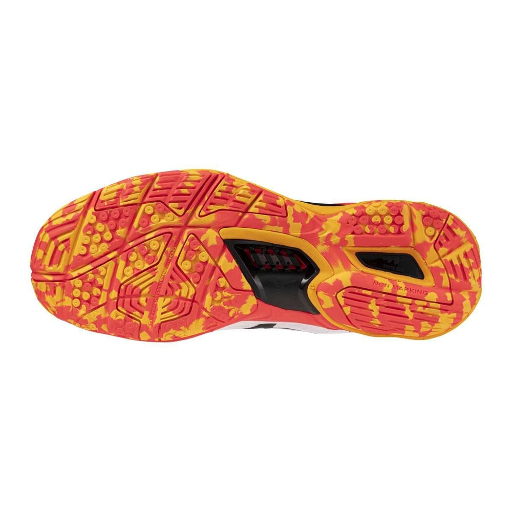 Sapatilhas de Andebol Mizuno Wave Stealth 6 – Branco e Laranja