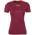 T-shirt Kempa Poly para Mulher – Grená