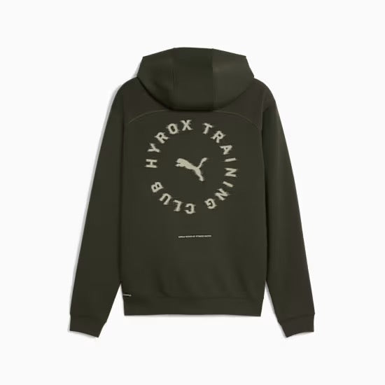 Sweatshirt com Capuz Puma x HYROX Cloudspun – Verde-escuro
