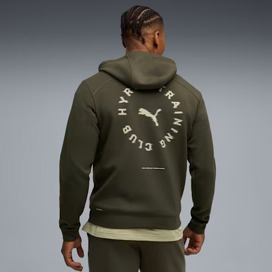 Sweatshirt com Capuz Puma x HYROX Cloudspun – Verde-escuro