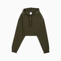 Sweatshirt Curta com Capuz Puma x HYROX para Mulher – Verde-escuro