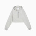 Sweatshirt Curta com Capuz Puma x HYROX para Mulher – Cinzento-claro