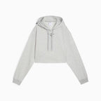 Sweatshirt Curta com Capuz Puma x HYROX para Mulher – Cinzento-claro