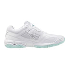 Sapatilhas de Andebol Mizuno Wave Phantom 3 para Mulher – Branco e Verde-água