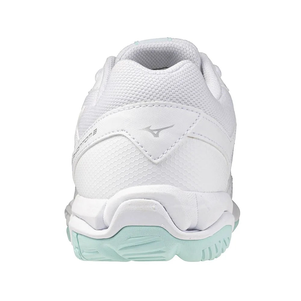 Sapatilhas de Andebol Mizuno Wave Phantom 3 para Mulher – Branco e Verde-água