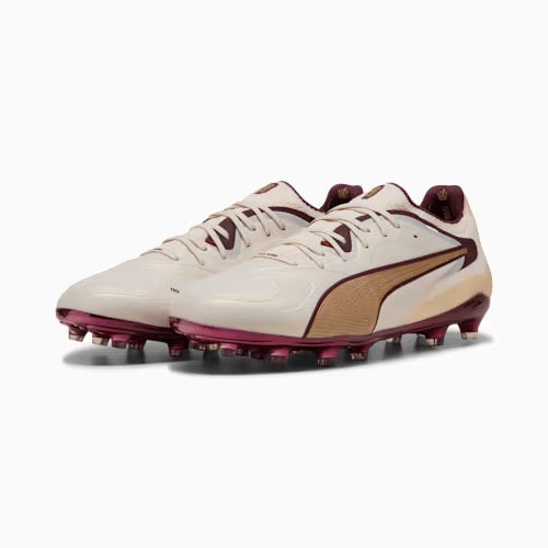 Chuteiras de Futebol Puma King 20 Ultimate LE FG/AG – Bege e Bordeaux