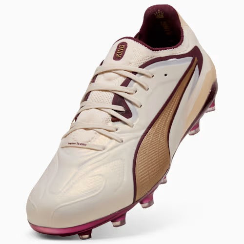 Chuteiras de Futebol Puma King 20 Ultimate LE FG/AG – Bege e Bordeaux