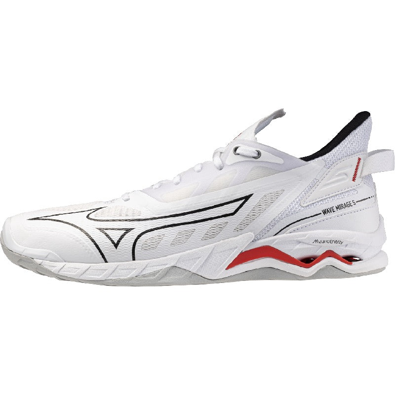 Sapatilhas de Andebol Mizuno Wave Mirage – Branco e Vermelho