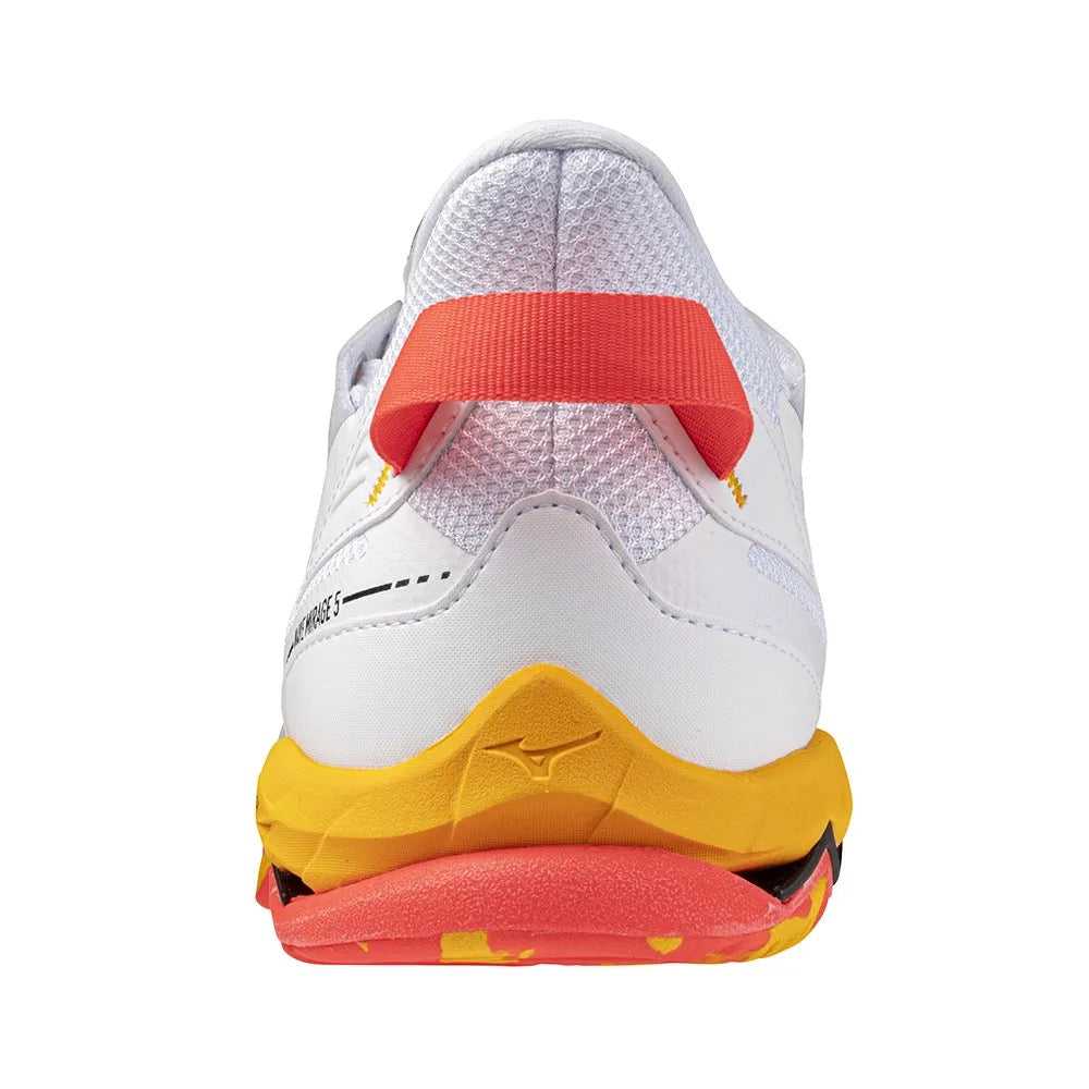 Sapatilhas de Andebol Mizuno Wave Mirage 5 – Branco e Laranja