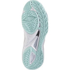 Sapatilhas de Andebol Mizuno Wave Mirage 5 para Mulher – Branco e Verde-água