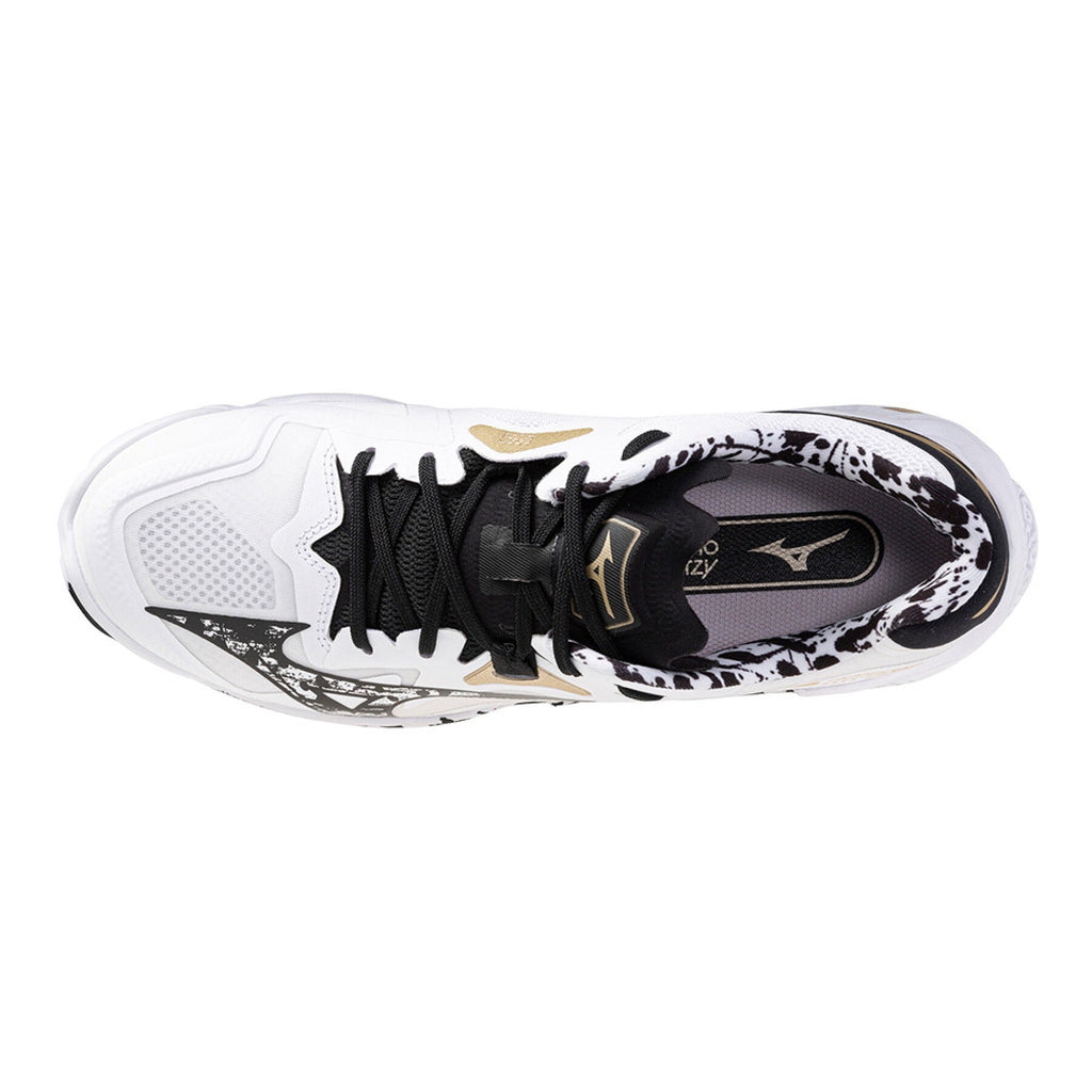 Sapatilhas de Voleibol Mizuno Wave Lightning Z8 Edição Especial – Branco e Preto