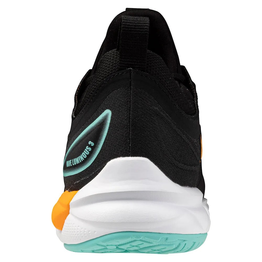 Sapatilhas de Voleibol Mizuno Wave Luminous 3 – Preto e Laranja