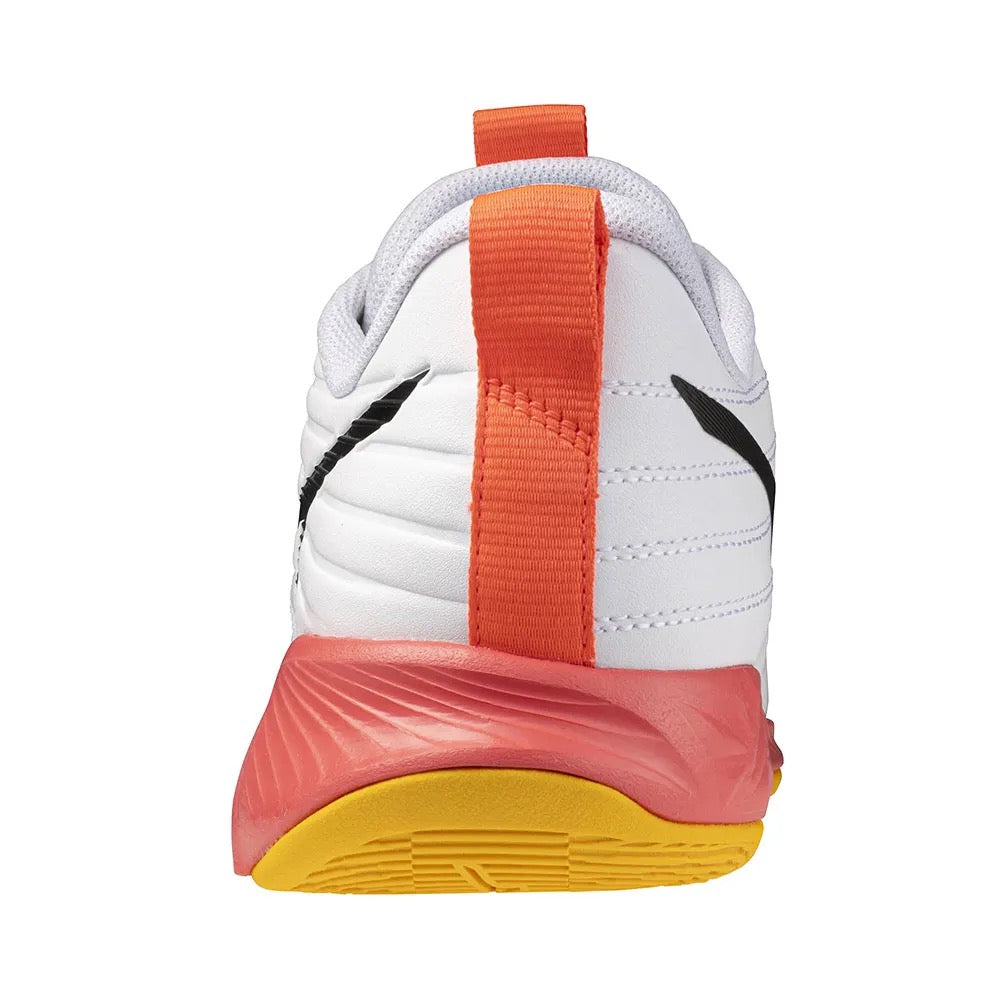 Sapatilhas de Voleibol Mizuno Wave Momentum Pro – Branco e Laranja