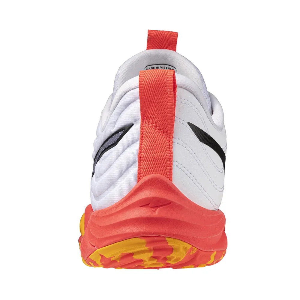 Sapatilhas de Voleibol Mizuno Wave Momentum Elite – Branco e Laranja