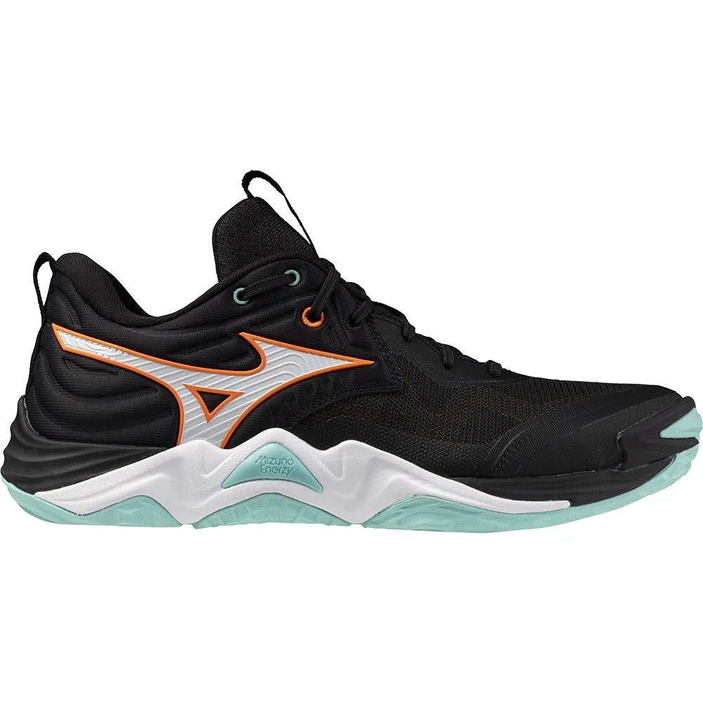Sapatilhas de Voleibol Mizuno Wave Momentum Elite – Preto e Laranja