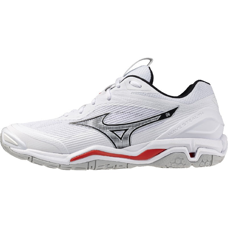 Sapatilhas de Andebol Mizuno Wave Stealth – Branco e Vermelho