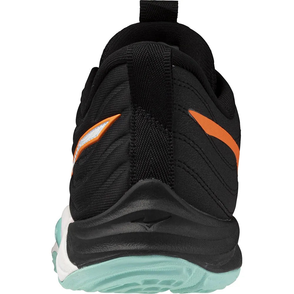Sapatilhas de Voleibol Mizuno Wave Momentum Elite – Preto e Laranja