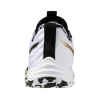 Sapatilhas de Voleibol Mizuno Wave Momentum Elite Edição Especial – Branco e Preto