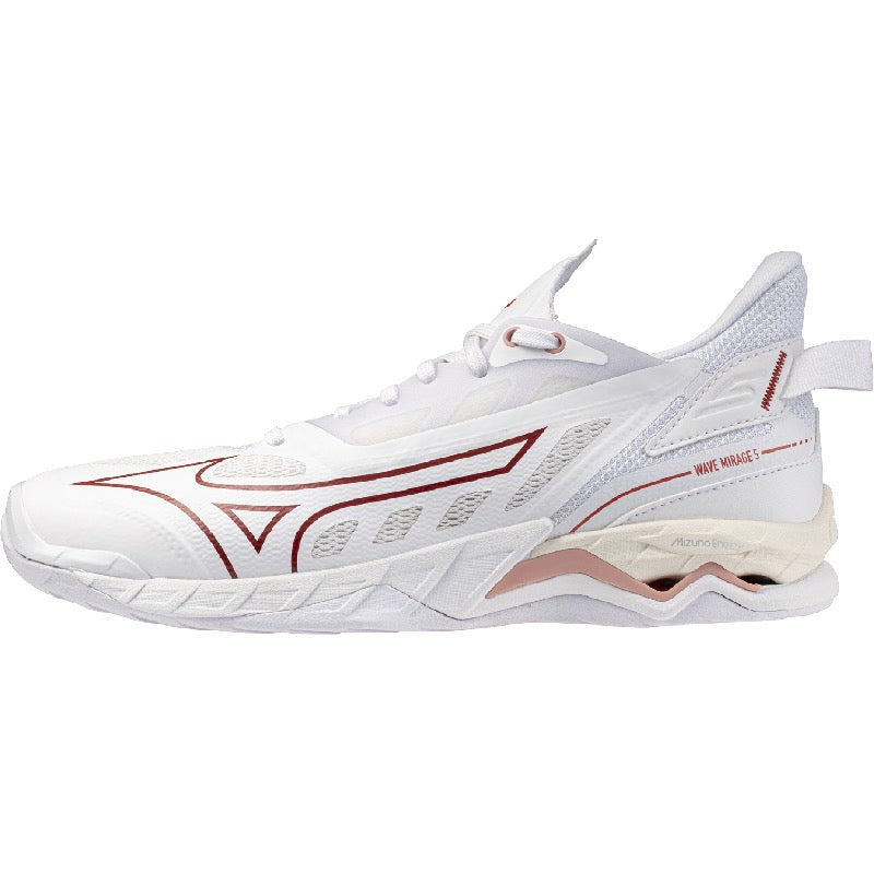 Sapatilhas de Andebol Mizuno Wave Mirage para Mulher – Branco e Vermelho