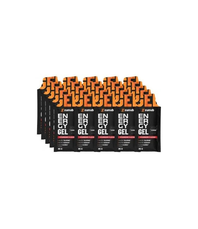 Zumub Gel Energético – Morango, 25 x 35 g