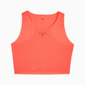 Top Curto sem Mangas Puma x HYROX para Mulher – Coral
