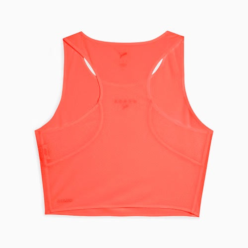 Top Curto sem Mangas Puma x HYROX para Mulher – Coral