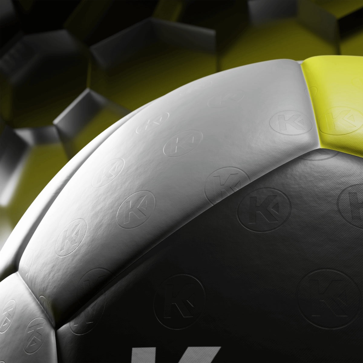Bola de Andebol Kempa Spectrum Synergy Pro – Cinzento e Amarelo-lima