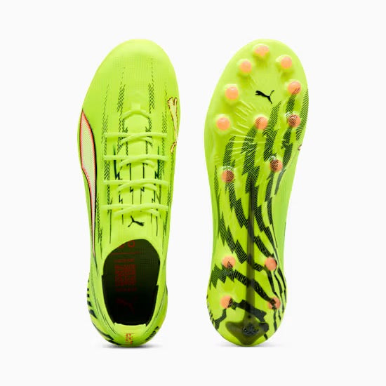 Chuteiras de Futebol Puma Ultra 6 Ultimate AG – Amarelo-lima e Laranja
