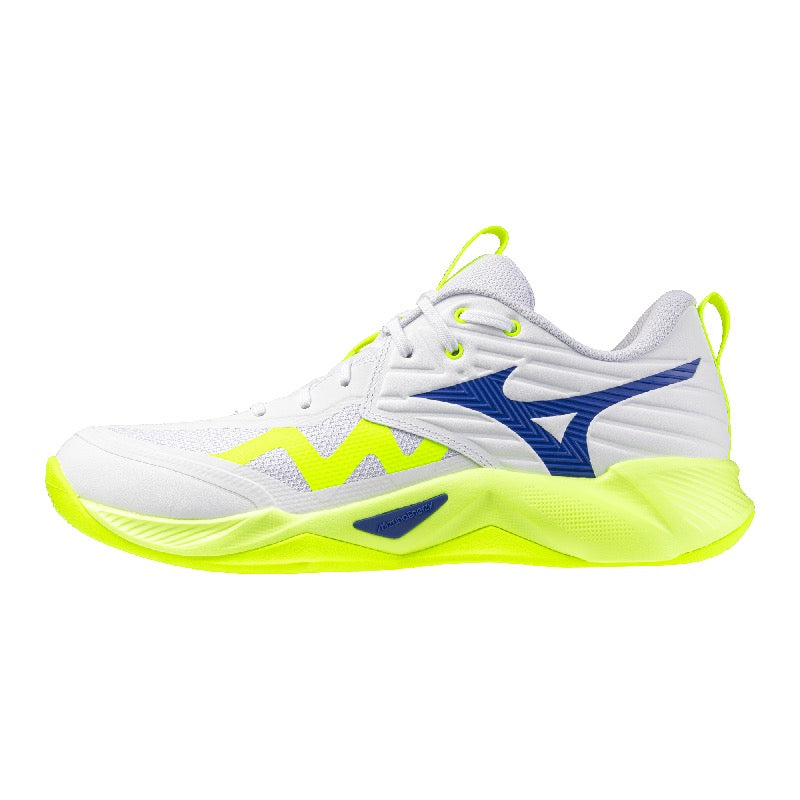 Sapatilhas de Voleibol Mizuno Wave Momentum Pro – Branco e Amarelo-lima
