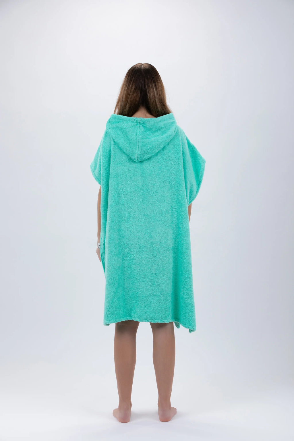 Poncho de Surf Pacifique Sud em Algodão sem Mangas com Fecho – Verde, Tamanho Único