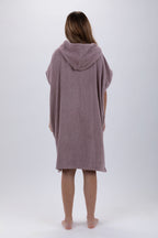 Poncho de Surf Pacifique Sud em Algodão sem Mangas com Fecho – Castanho-claro, Tamanho Único