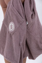 Poncho de Surf Pacifique Sud em Algodão sem Mangas com Fecho – Castanho-claro, Tamanho Único