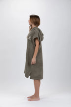 Poncho de Surf Pacifique Sud em Algodão sem Mangas – Verde, Tamanho M