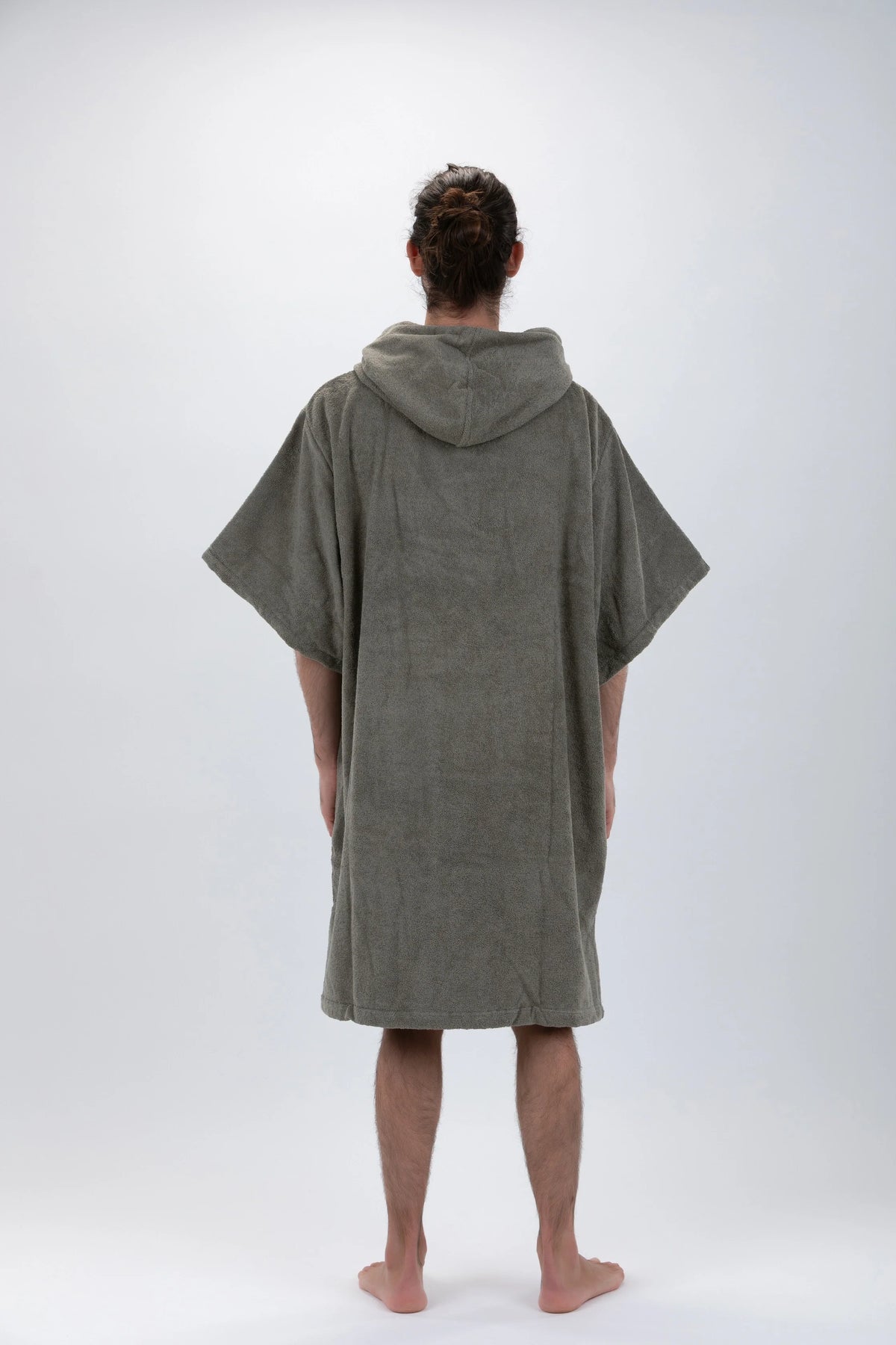 Poncho de Surf Pacifique Sud em Algodão com Mangas – Verde, Tamanho Único