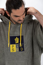 Poncho de Surf Pacifique Sud em Algodão com Mangas – Verde, Tamanho Único
