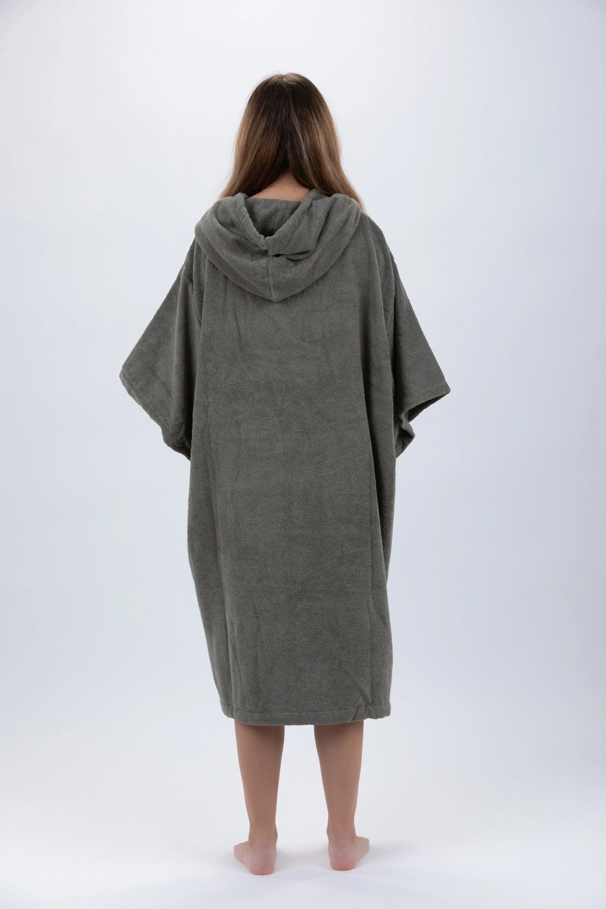 Poncho de Surf Pacifique Sud em Algodão com Mangas – Verde, Tamanho Único