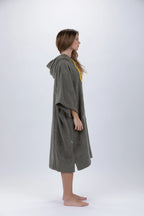 Poncho de Surf Pacifique Sud em Algodão com Mangas – Verde, Tamanho Único