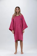 Poncho de Surf Pacifique Sud em Algodão com Mangas – Rosa, Tamanho Único