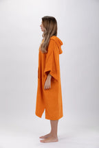 Poncho de Surf Pacifique Sud em Tencel com Mangas – Laranja, Tamanho Único