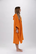 Poncho de Surf Pacifique Sud em Tencel com Mangas – Laranja, Tamanho Único
