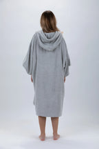 Poncho de Surf Pacifique Sud em Algodão com Mangas – Cinzento-claro, Tamanho Único