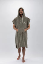 Poncho de Surf Pacifique Sud em Algodão sem Mangas – Verde, Tamanho L