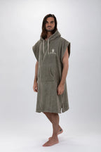 Poncho de Surf Pacifique Sud em Algodão sem Mangas – Verde, Tamanho L