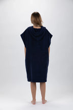 Poncho de Surf Pacifique Sud em Algodão sem Mangas – Azul-marinho, Tamanho M