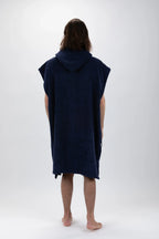 Poncho de Surf Pacifique Sud em Algodão sem Mangas – Azul-marinho, Tamanho L