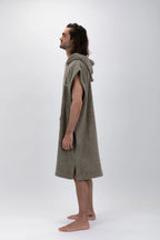Poncho de Surf Pacifique Sud em Algodão sem Mangas – Verde, Tamanho L