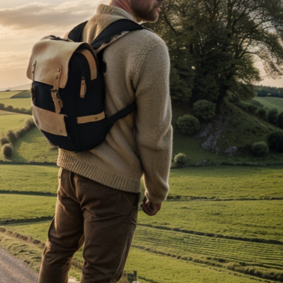Mochila para Portátil de Cortiça e Lona MB Cork BAG-2283 para Homem