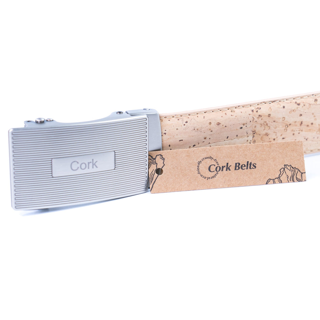Cinto de Cortiça com Fivela Automática MB Cork L-1167 para Homem – Natural