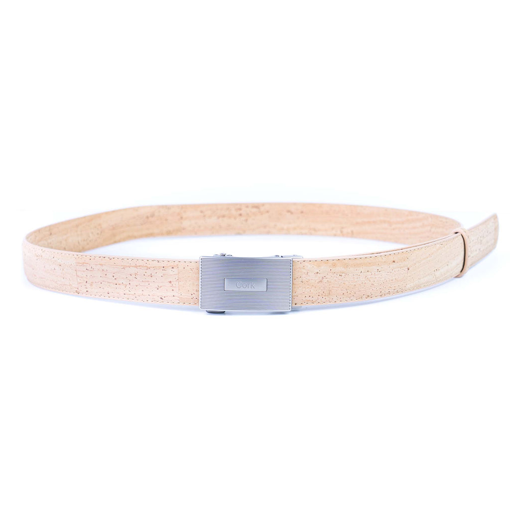 Cinto de Cortiça com Fivela Automática MB Cork L-1167 para Homem – Natural