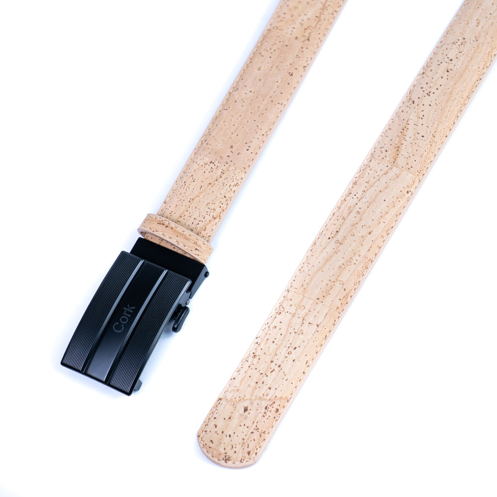Cinto de Cortiça com Fivela Automática MB Cork L-1167 para Homem – Natural